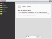 Tablet Screenshot of midasofmadison.com